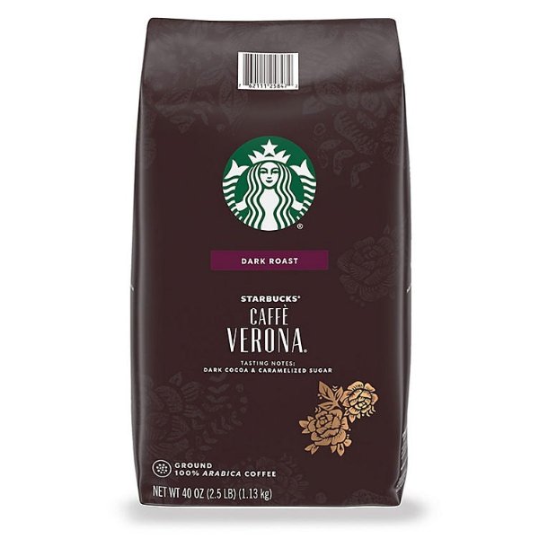 Starbucks Caffe Verona Ground Coffee, Dark Roast (40 oz.) - Sam's Club