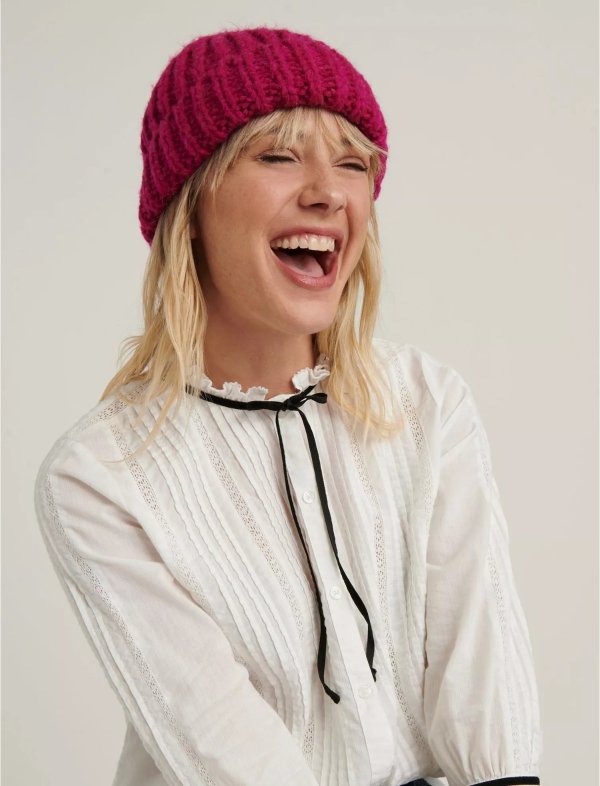 Solid Knit Beanie Hat | Lucky Brand