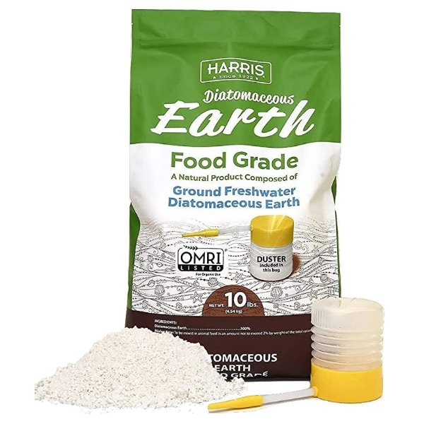 Diatomaceous Earth Food Grade, 10lb with Powder Duster Included in The Bag