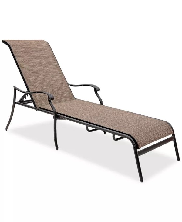 AGIO Wythburn Mix and Match Filigree Sling Outdoor Chaise Lounge