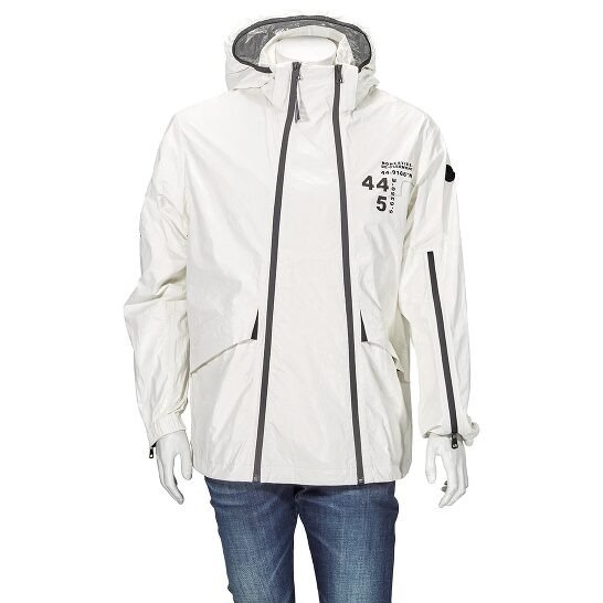 White Tyler Paper-touch Double-zip Jacket