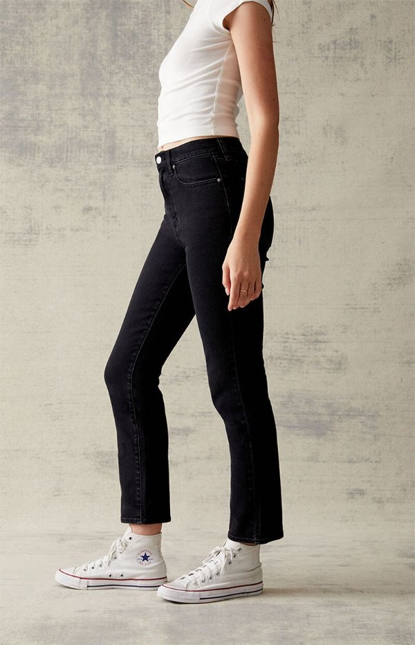 Black Stretch Vintage Skinny Jeans