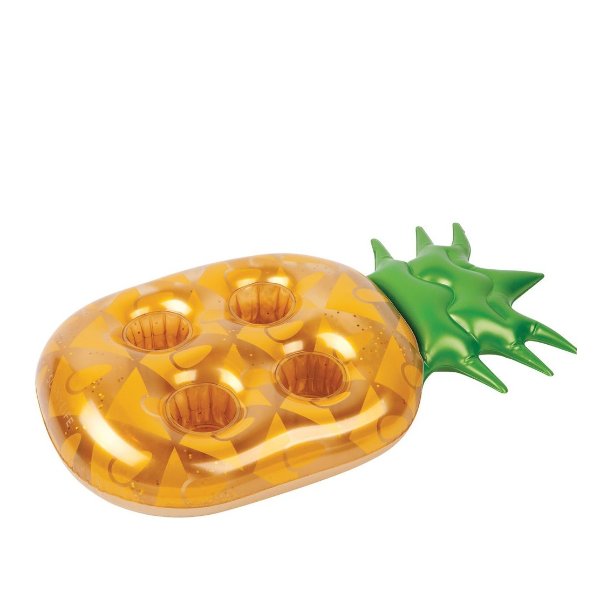 Golden Glitter Pineapple Float Drink Holder