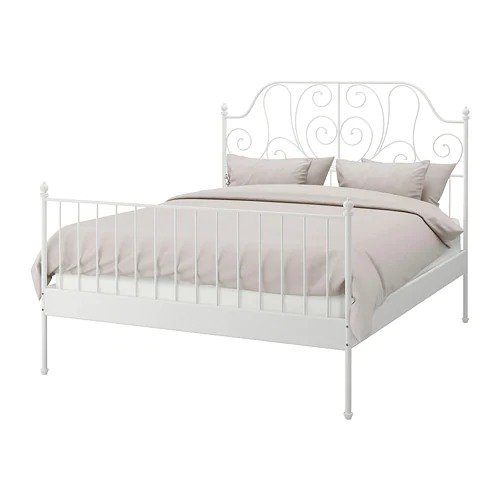 LEIRVIK Bed frame - Queen, Luroy slatted bed base, - - IKEA