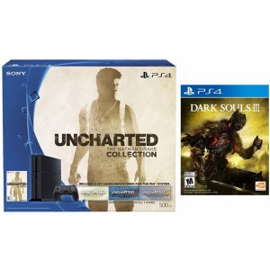 Playstation 4 500GB The Nathan Drake Uncharted (Disc) Bundle+Dark Souls 3(Disc)