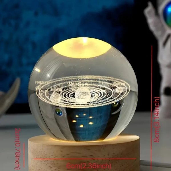 3D水晶球小夜灯