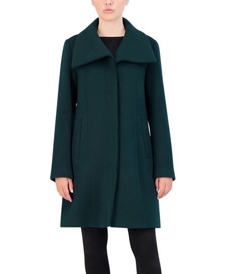 | Forest Wide-Collar Overcoat - Women