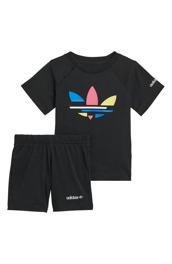 Originals Kids' Adicolor Shattered Trefoil Shorts & Tee Set