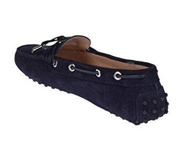Tods Ladies Navy Gommino Driving Shoes In Suede