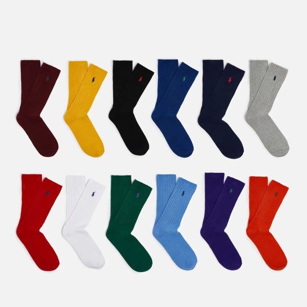 12双彩色袜子