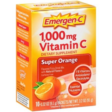 Emergen-c 1000mg 维生素C 橘子味 10包