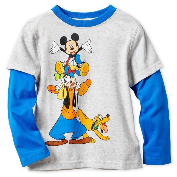 Mickey Mouse and Friends Long Sleeve Layered T-Shirt for Boys | shopDisney