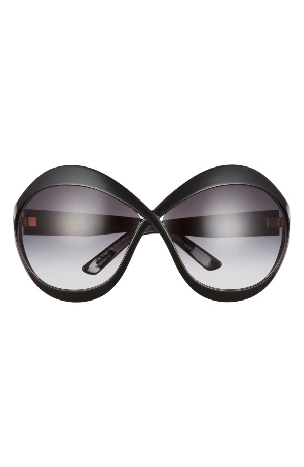 Carine 68mm Gradient Oversize Sunglasses