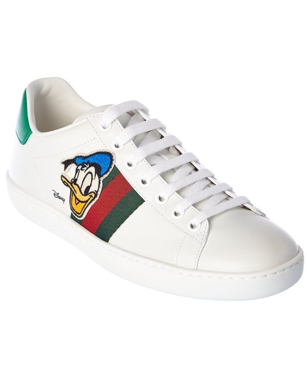 x Disney Donald Duck Ace Leather Sneaker / Gilt
