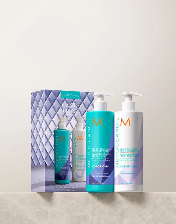 Blonde Perfecting Purple Shampoo & Conditioner Half-Liter Set