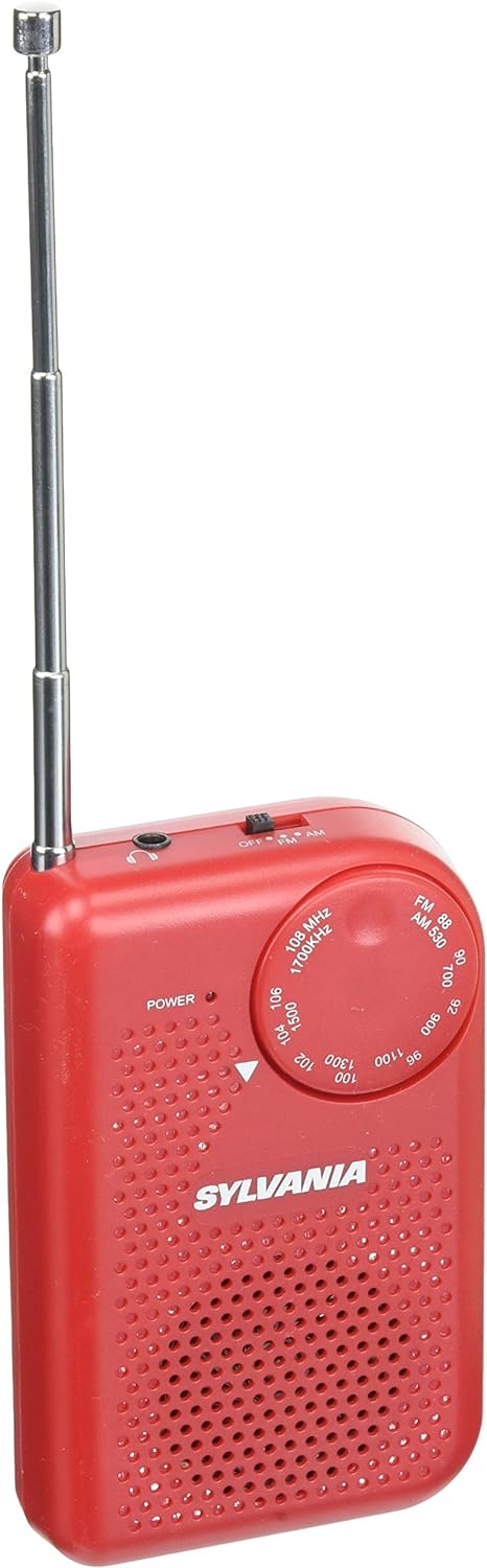 Amazon.com: Portable AM/FM Pocket Radio With Built-In Speaker, Red : Everything Else