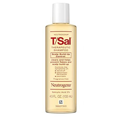  T/Sal Therapeutic Shampoo for Scalp Build-Up Control with Salicylic Acid, Scalp Treatment for Dandruff, Scalp Psoriasis & Seborrheic Dermatitis Relief, 4.5 fl. oz