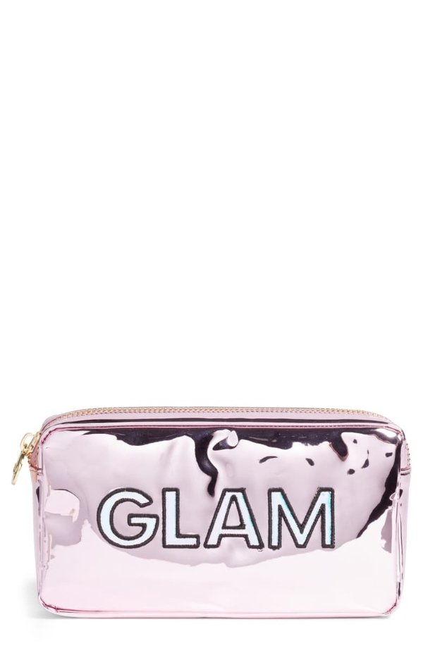 Glam Small Patent Makeup Bag