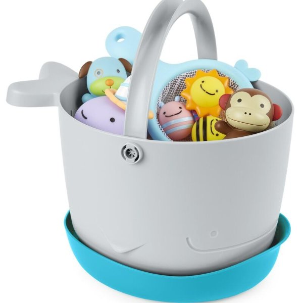 Moby Stowaway Bath Toy Bucket