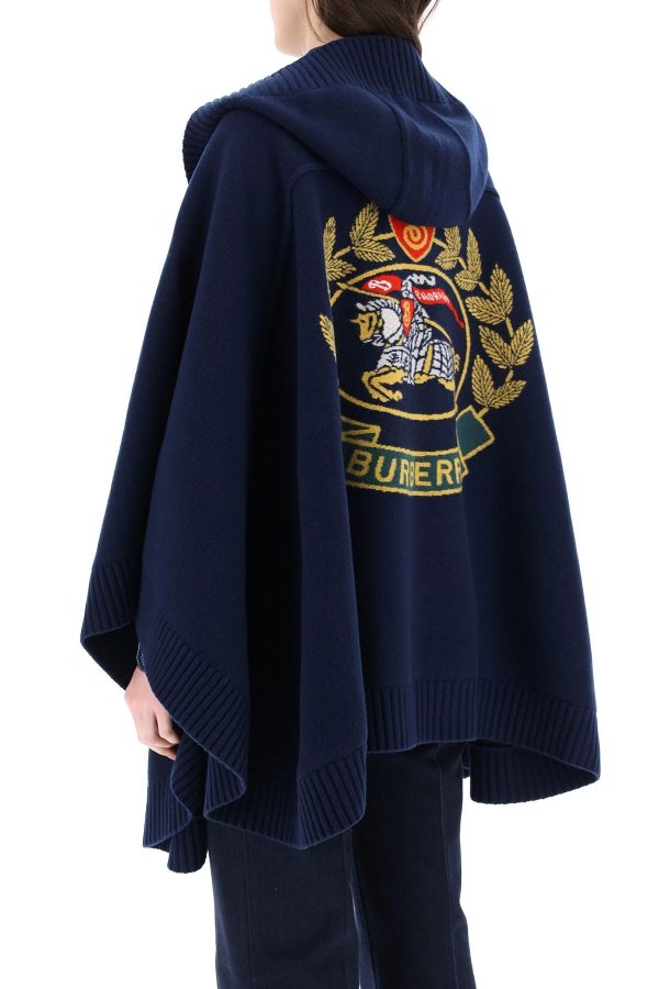 cape with emblem inlay