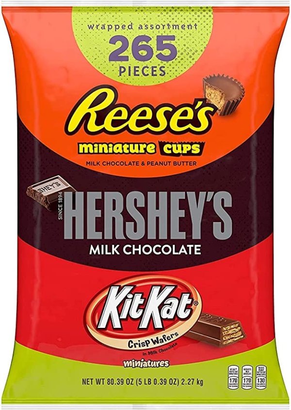 Reese's & KitKat 混合装巧克力 80.39oz 265块