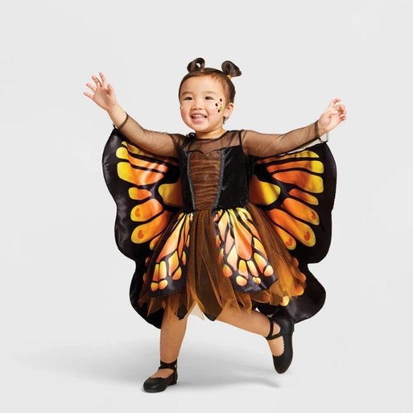 Toddler Monarch Butterfly Halloween Costume - Hyde & EEK! Boutique™