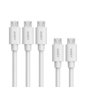 5-Pack Aukey MicroUSB Charging Cables