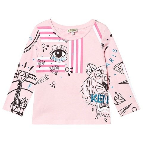 Pink Super Kenzo Eye Long Sleeve T-Shirt | AlexandAlexa