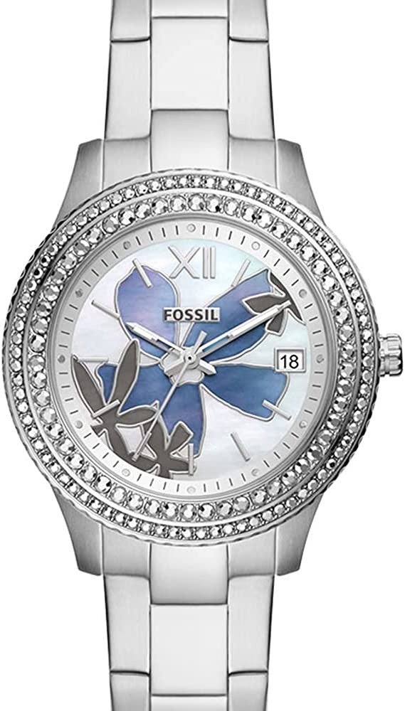 Women's Stella Stainless Steel Crystal-Accented Multifunction Quartz Watch