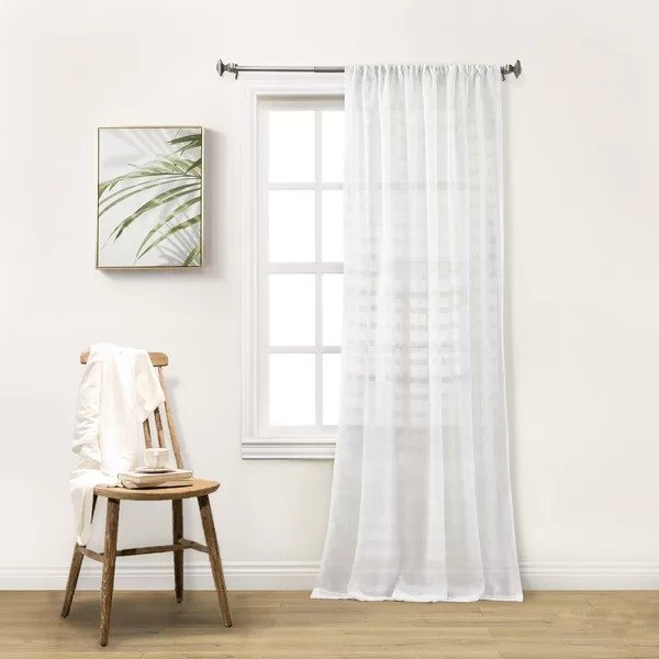 Gabel Solid Semi-Sheer Rod Pocket Single Curtain PanelGabel Solid Semi-Sheer Rod Pocket Single Curtain PanelRatings & ReviewsCustomer PhotosQuestions & AnswersShipping & ReturnsMore to Explore