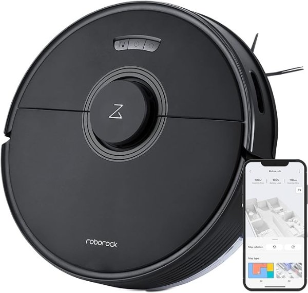 Q7 Max Robot Vacuum and Mop Cleaner, 4200Pa Strong Suction, Lidar Navigation, Multi-Level Mapping, No-Go&No-Mop Zones, 180mins Runtime, Works with Alexa, Perfect for Pet Hair(Black)
