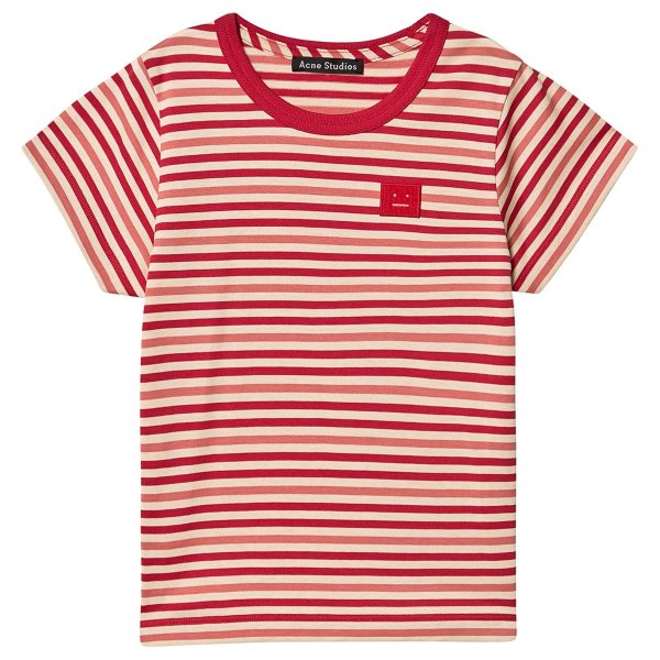 Red, Yellow and Pink Stripe Logo T-Shirt | AlexandAlexa
