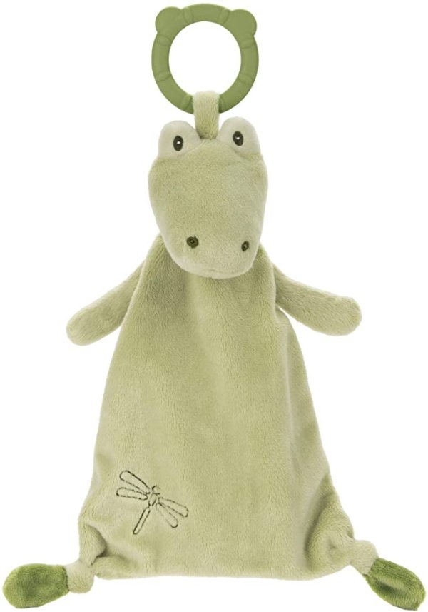  Gund Baby Baby Toothpick Ensley Alligator Teether Lovey Plush  Stuffed Animal and Security Blanket, Green, 13