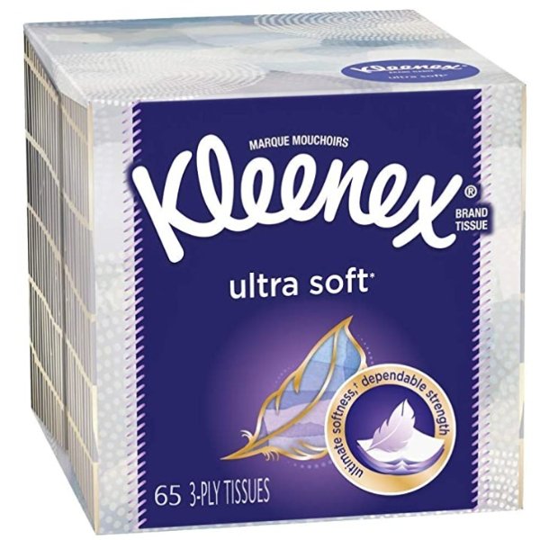 Kleenex 3层超柔软三层面巾纸半价 65抽