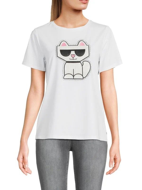 Tweed Choupette Graphic T Shirt
