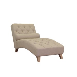 Cleo Natural Linen Chaise Lounge