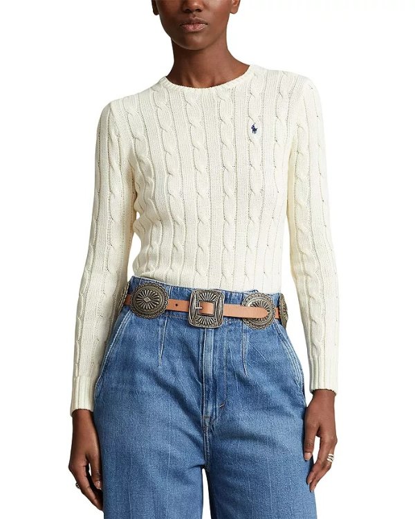 Cotton Cable Knit Sweater