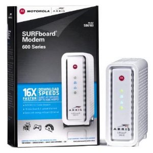 ARRIS / Motorola SurfBoard SB6183 DOCSIS 3.0 Cable Modem - (SB6183) Retail Packaging - White
