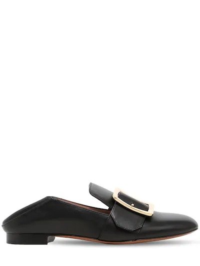 10MM JANELLE LEATHER LOAFERS