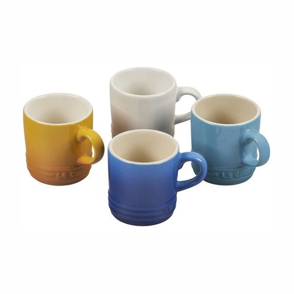 Multicolor Espresso Mug, Set of 4 - Factory to Table Sale