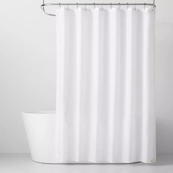 Fabric Shower Liner White 71"x71" - Made By Design&#153;
