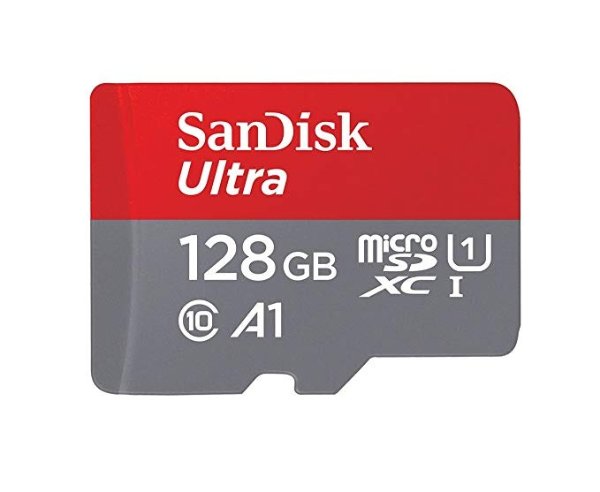 Ultra 128GB Micro SDXC UHS-I Card with Adapter - 100MB/s U1 A1 - SDSQUAR-128G-GN6MA