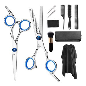 WeTest  Hair Cutting Scissors, Haircut Scissors Kit Thinning Shears Kit for Home
