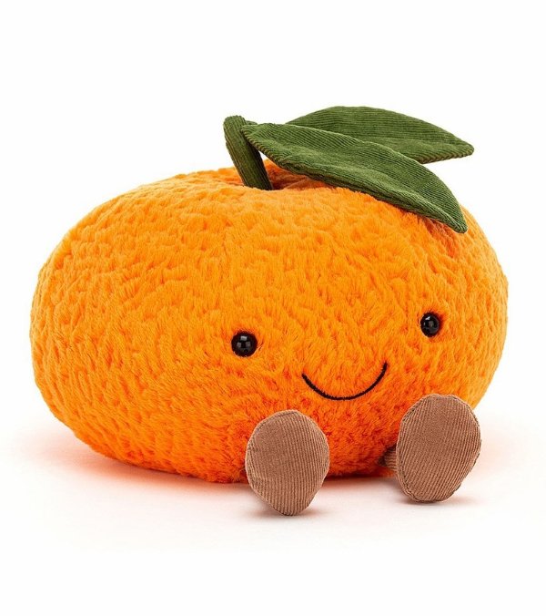 橙子毛绒玩具, 8"