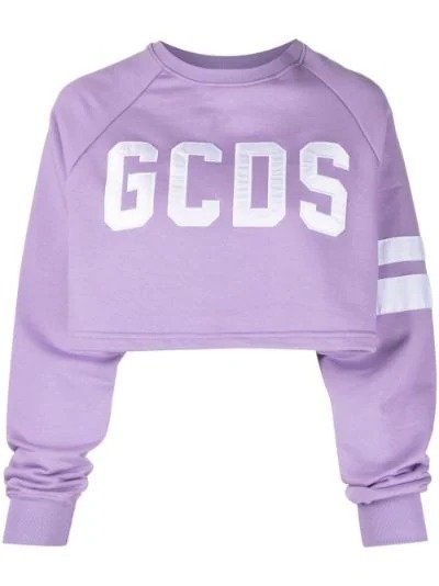 logo-print cropped sweatshirt | Gcds | Eraldo.com