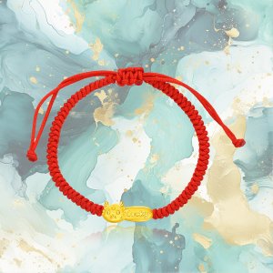 Chow Tai Fook999 Pure 24K Gold Year of Dragon Lucky Dragon Bracelet