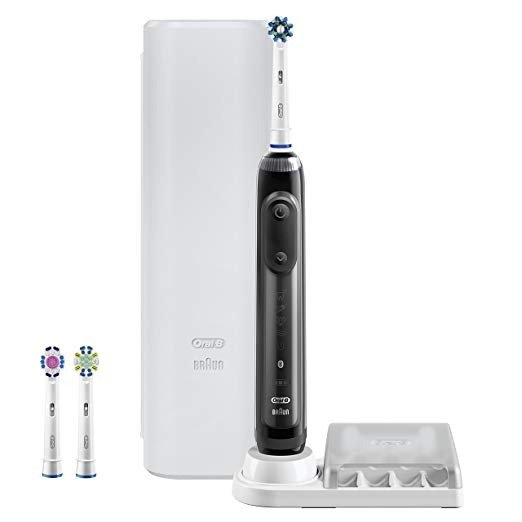 Pro 7500 Power Rechargeable Electric Toothbrush, Black, Powered by Braun