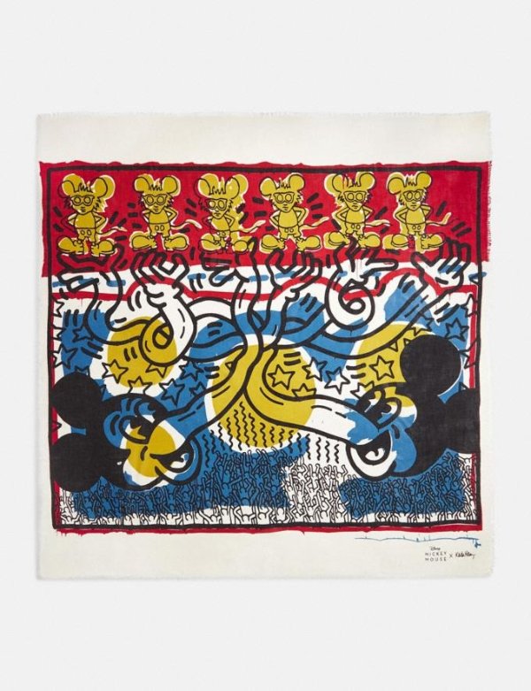 Disney Mickey Mouse X Keith Haring 围巾
