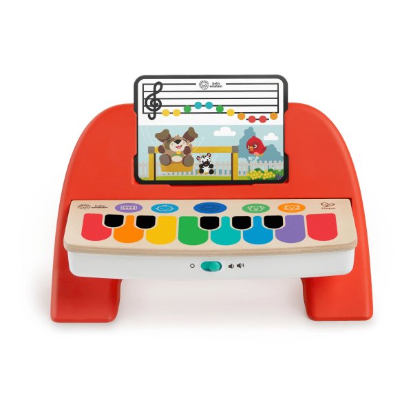 Cal’s First Melodies Magic Touch Wooden Piano Musical Infant Toy, 6 Months+