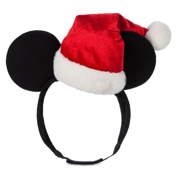 米奇耳朵成人码圣诞帽头饰